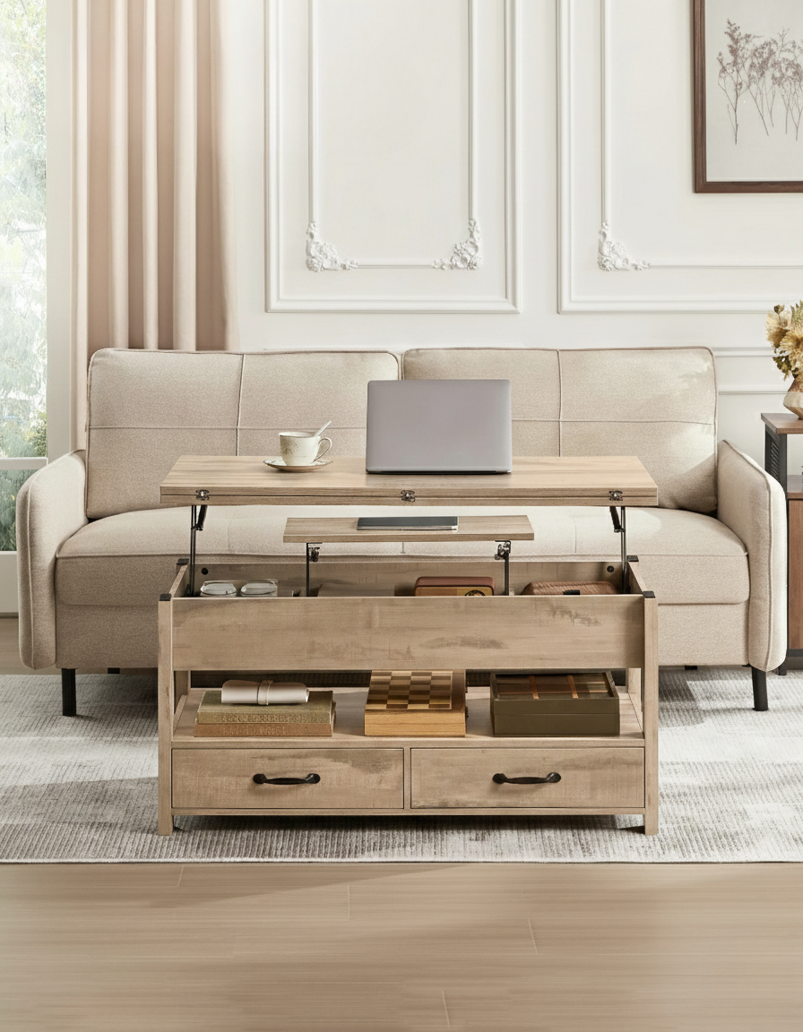 Table basse dépliable