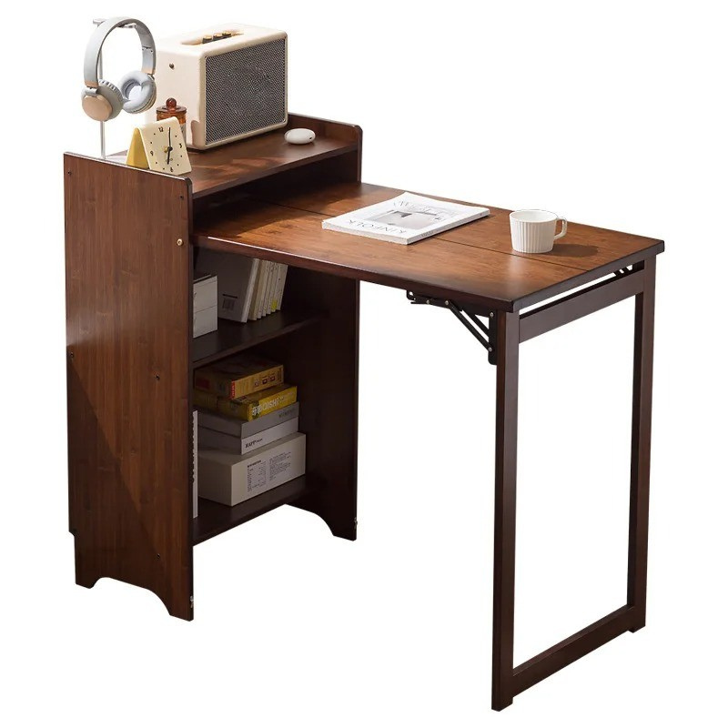 Bureau pliant en bois massif pour étudiant