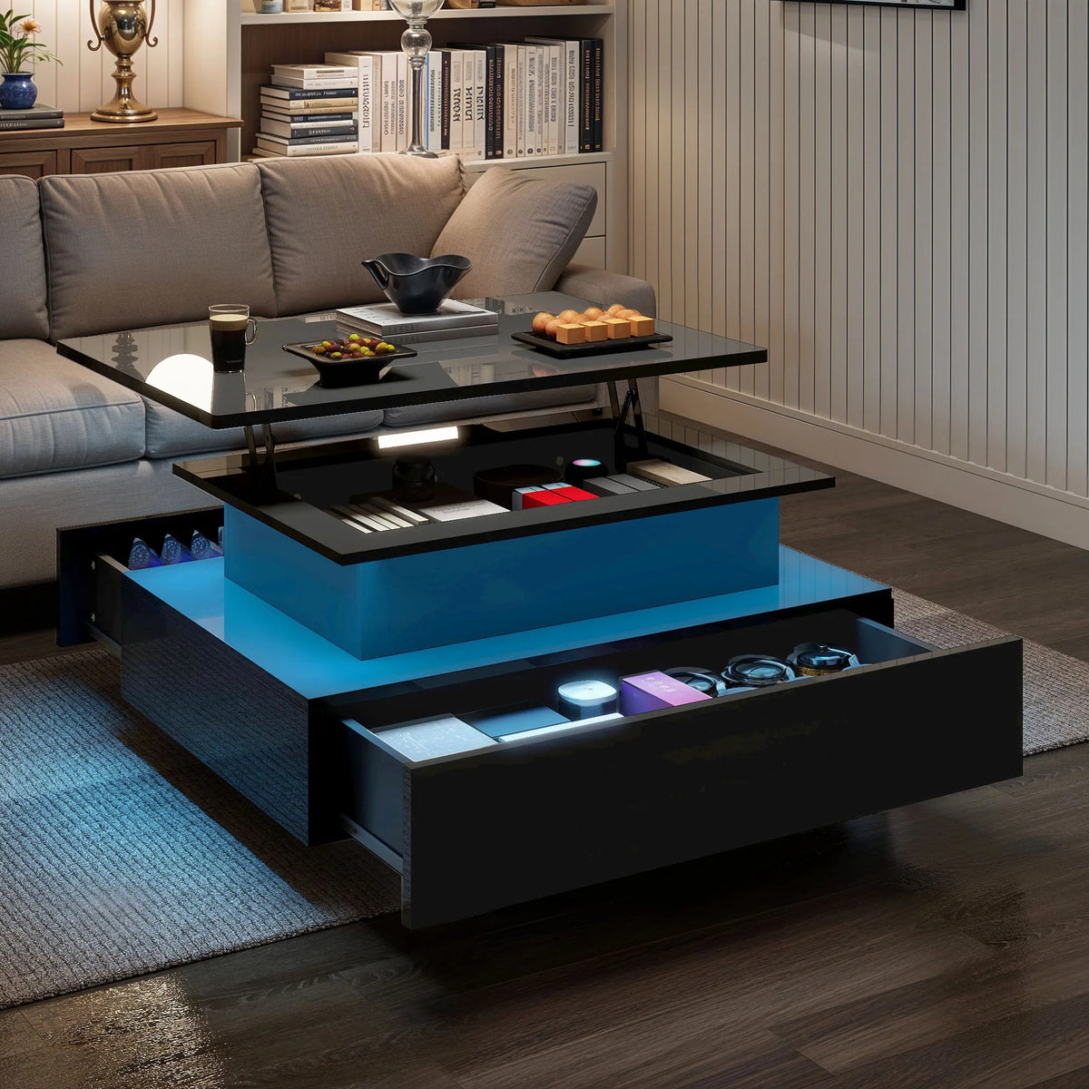 Table basse lumineuse design