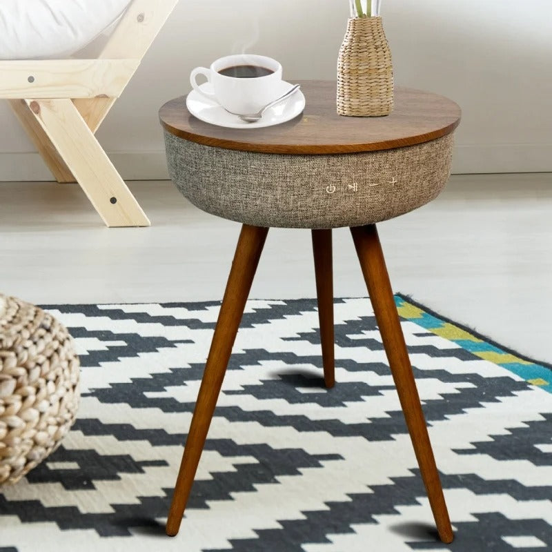 Table basse a chargeur induction