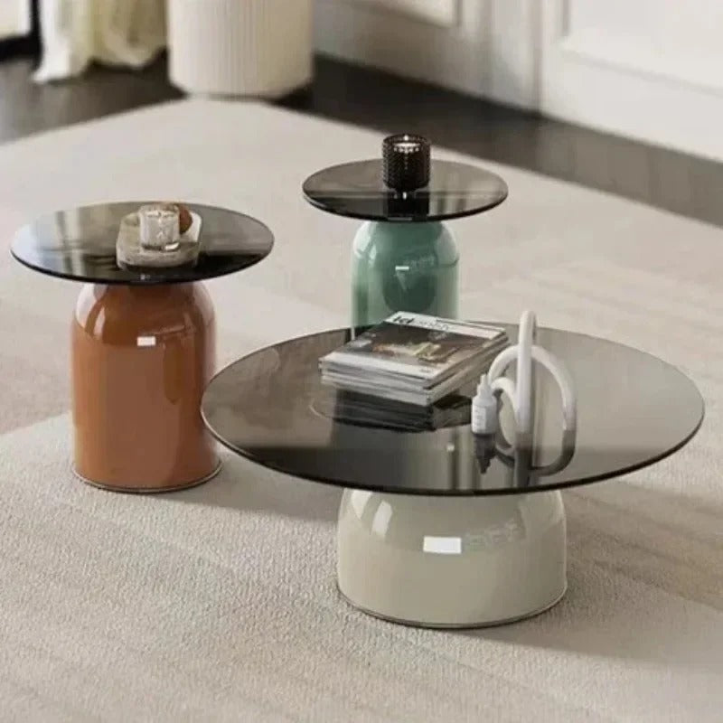 Table basse en verre trempé