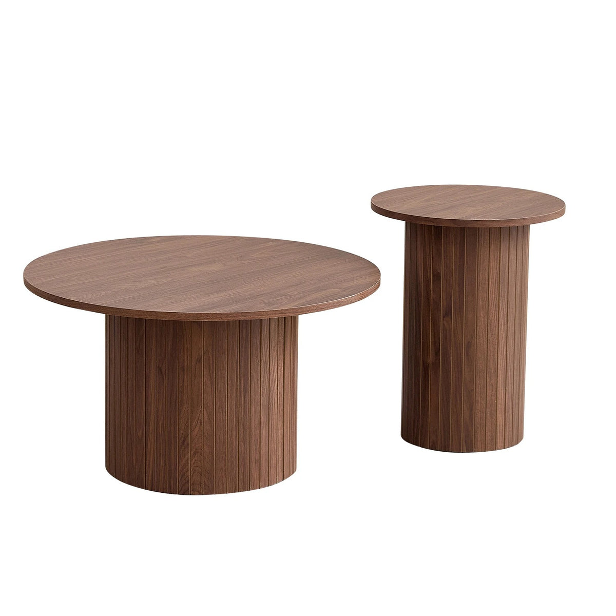 Table basse ronde style nordique