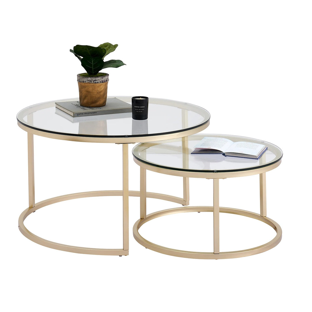Table basse en fer 2 en 1