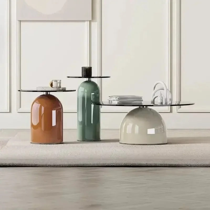 Table basse en verre trampé