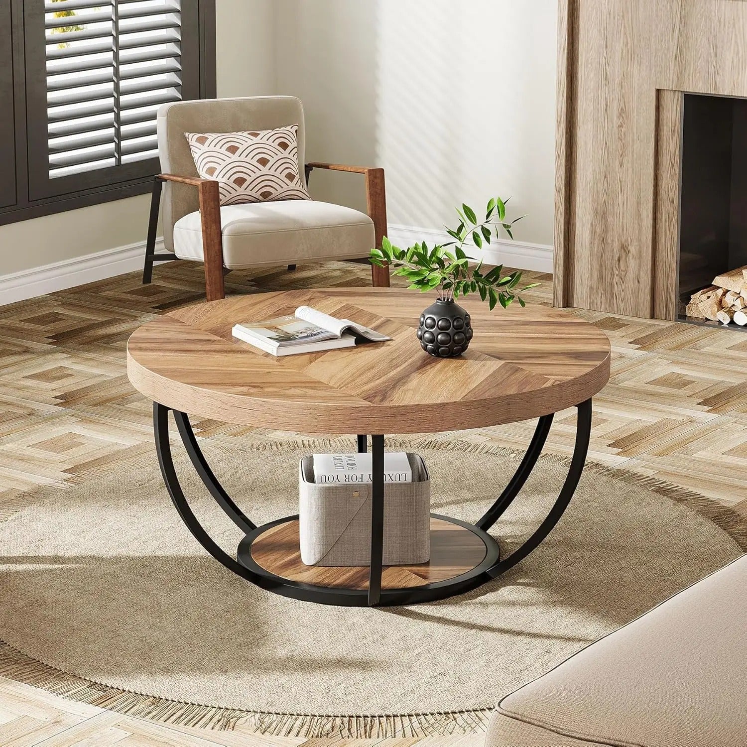 Table basse ronde