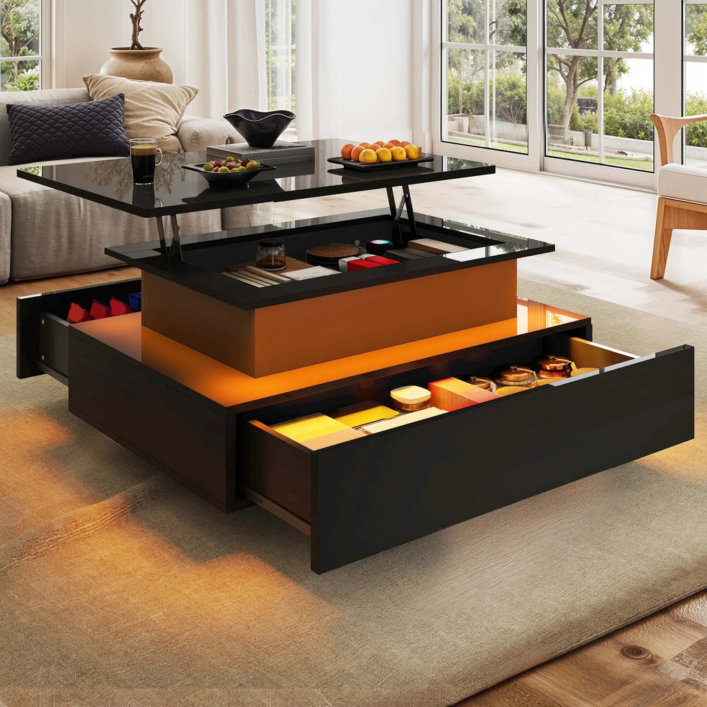 Table basse lumineuse design