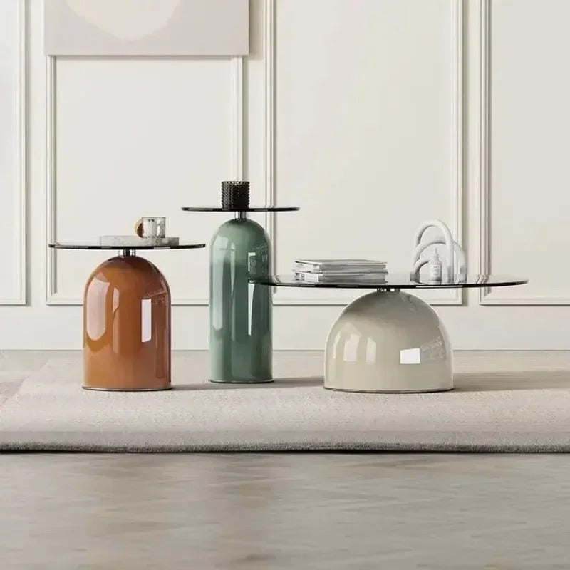 Table basse en verre trampé