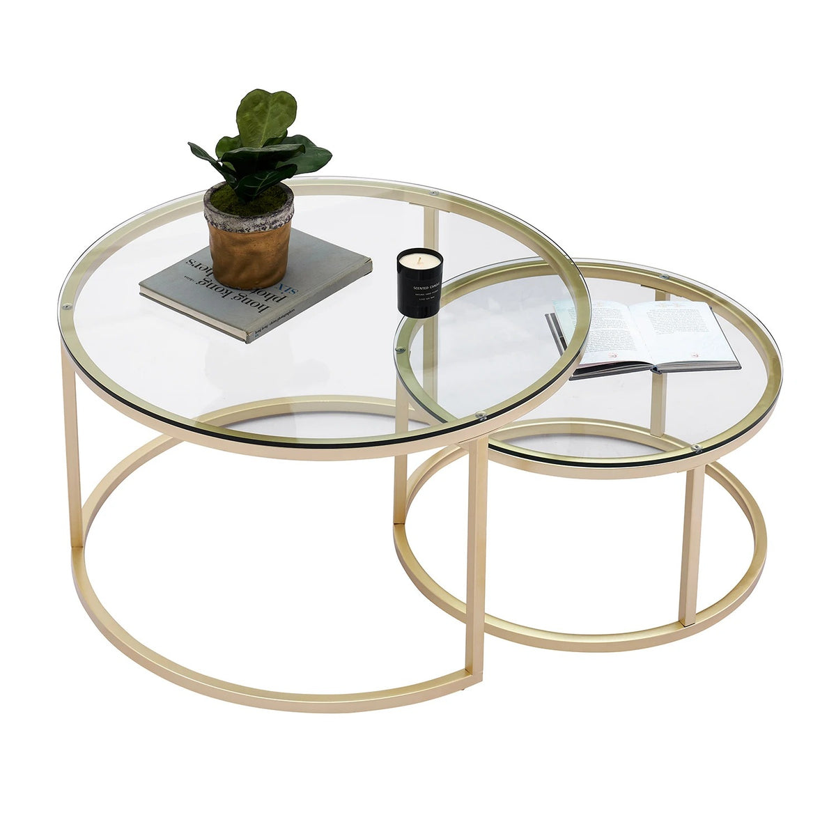 Table basse en fer 2 en 1